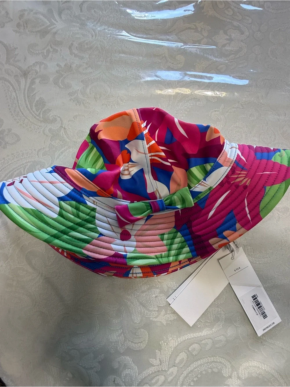 Janie and Jack brand Colorful Tropical Print Bucket Hat